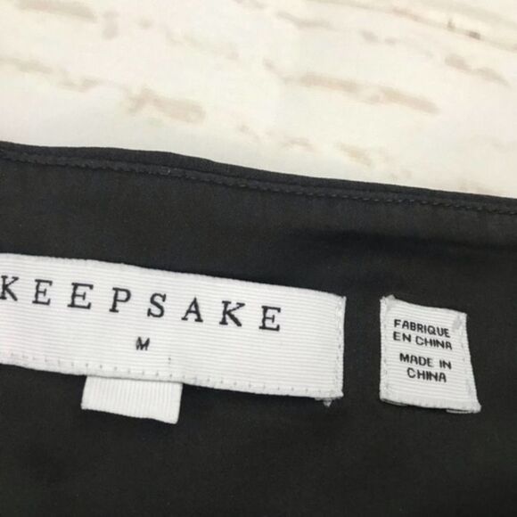 Keepsake the label fit flare off the shoulder black scuba cocktail dress womens - Picture 3 of 7